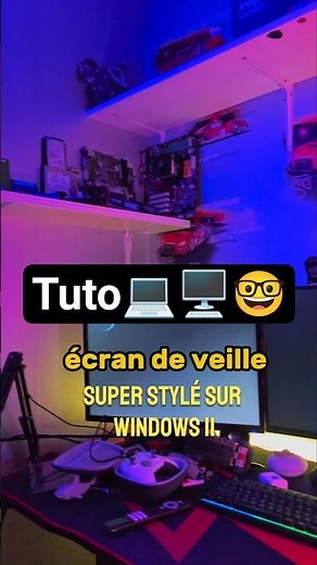 Écran de veille STYLÉ sur Windows 11 ! Tuto express 🚀​#Windows11 #Screensaver #tech #Shorts #PourToi