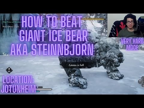 How to Beat Steinnbjorn/Giant Ice Bear Fastest Way to Kill Method VeryHard (Assassin Creed Valhalla)