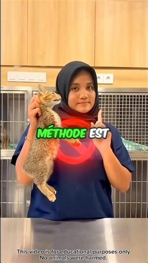 La méthode pour tenir un chat correctement....