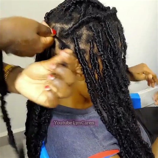 Butterfly locs retouch #hairstyles #shorts #shortvideo #trending