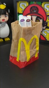 3D-Printed McDonald's Paper Bag Pen Holder. #3DPrinting #McDonalds
