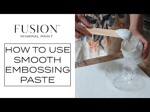 How to Use Smooth Embossing Paste | Fusion™ Mineral Paint