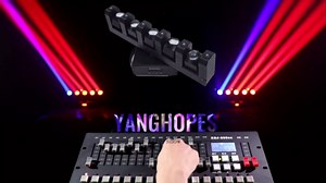 5LEDs Moving Head Stage Light Bar Stage Beam Wall Washer Light Moving Head Bar 6Starlight RGBW 4IN1 Dazzling Effect Strobe Beam Moving Head DJ Lights & Remote Control