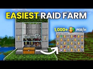 NEW EASIEST RAID FARM in Minecraft Bedrock 26.5+ !