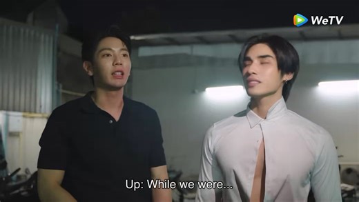 Romantic Dinner#LoveofSilomEP4 🐰: While we were... I turned around and there was this one person who... It's likely a very happy scene.🐶: It's the easiest scene I've done so far. It's the kind of scene where... You know, acting with your eyes closed is actually really hard. Let the emotion come through, right?🐰: Exactly. I walked in like this.🐰:Wayu, Wayu...🐶: I'm holding all the emotions in.🐰: Ahhh.🐶: In my head, I was like, "are you okay?"🐰:Oh 🐶: But once he touched me... Oh, he'd jus