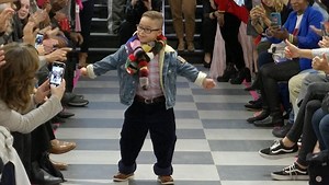 Down syndrome models star in fashion show