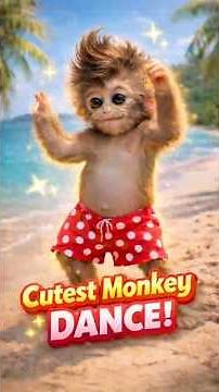 Cutest Monkey Dance Ever! 🐒💃 #shorts