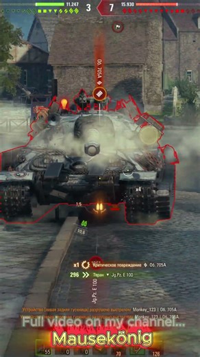 Mausekönig Survives Surrounded by Enemies World of Tanks | Peace of Tanks #wot #shorts