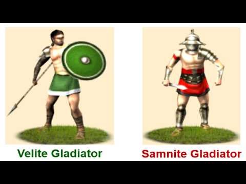 Rome: Total War 1vs1: Velite Gladiators vs Samnite Gladiators