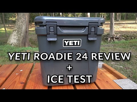 YETI ROADIE 24 HARD COOLER REVIEW + ICE TEST-IS IT REALLY WORTH $200?