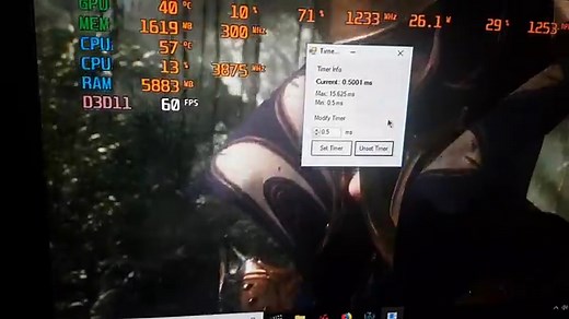 Command to check Energy and Timer Resolution issues