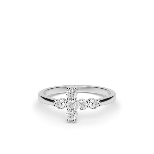 Diamond Cross Ring - Etsy