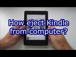 How to eject kindle from computer