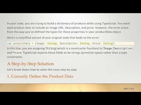 How to Fix Type 'string' is not assignable to type 'StringConstructor' in TypeScript