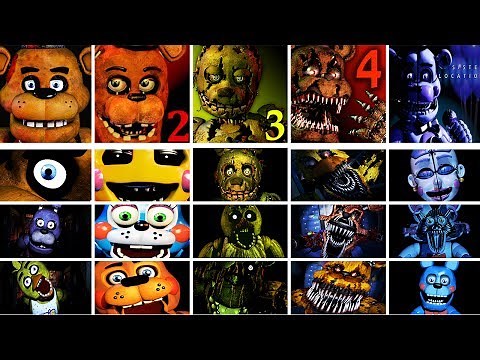 Five Nights at Freddy's 1-4 + Sister Location Jumpscare Simulator | FNAF Game