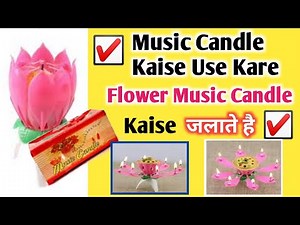 Music Candle,How To Use Sparkling Flower Candle, Birthday Musical Candle How To Use,Musical Candle,