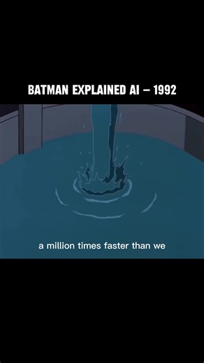 1992’s Batman: The Animated Series already articulated a core definition of AI. Computation speed, raw data processing, non-human modes of thought, and the shifting position of humanity itself. This scene is not a prophecy. It is the result of structural reasoning that was already possible at the time. AI did not suddenly appear. It was conceptually prepared long before it arrived. Follow for more archives of humanity. #codex #batman #philosophy #ai #fyp
