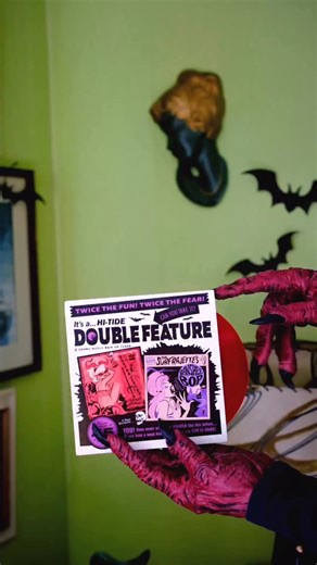 3.4K views · 1K reactions | Looking for a spooky tune for Halloween?? Check out our newest single, Banshee Bop/Satan’s Holiday on @hitiderecordings! ✨ It’s available through their website, at our merch table, and can be ordered through your local record store  HAPPY HALLOWEEN! Thank you so Mr. Deville for the hand modelling  | The Surfrajettes | Facebook