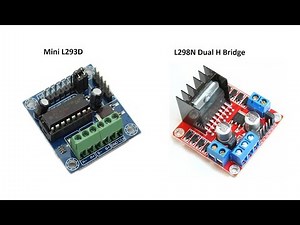 Arduino and Stepper Motor Drive Controller Shield Modules L298N and L293D