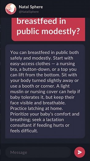 How to breastfeed in public modestly?