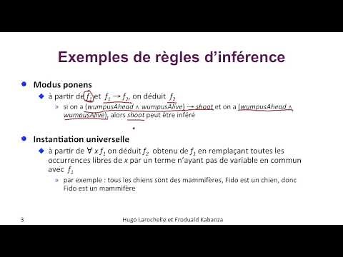 Intelligence Artificielle [6.3] : Logique du premier order - inférence