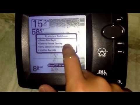 Humminbird 561 in demo or simulation mode working.