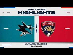 NHL Highlights | Sharks vs. Panthers - January 19, 2025