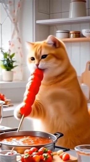 Multitasking cat 😺🐈