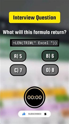 What's the answer? Test your Excel skills! 🤯 #ExcelQuiz #ExcelTips
