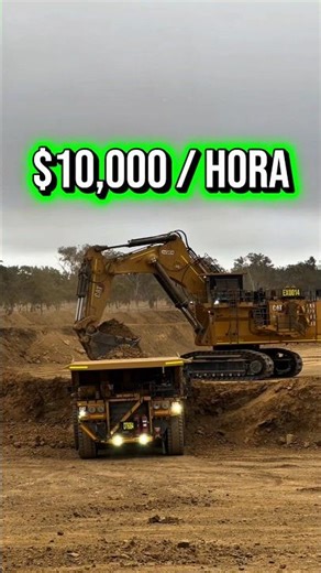 Esta excavadora quema diez mil dólares por hora
