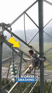 High-voltage insulators are smashed to safely discharge leftover electricity and prevent dangerous surges after they’re removed from power lines. Breaking them ensures no stored energy can cause accidents. Adding high-CPC themes like electrical safety, energy infrastructure, utility insurance, and industrial technology can attract valuable audiences and boost Facebook ad earnings. Credit : @4kknowledge, @MadeinAll, @HydroOneChannel/ YT, highaltitudeworker /TT, aktivenerji.mmc /IG #technology #ad