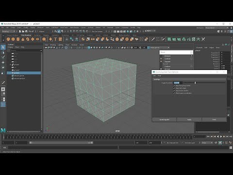 MAYA Basic Teaching: How to convert "polygon face" into "triangle or quadrilateral"?