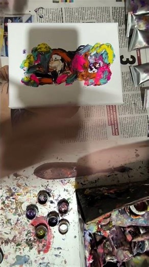 Movement 73-26. Oil on canvas. 20x15 cm. 2026.18000 ₽. (worldwide shipping). #abstractart #vladey