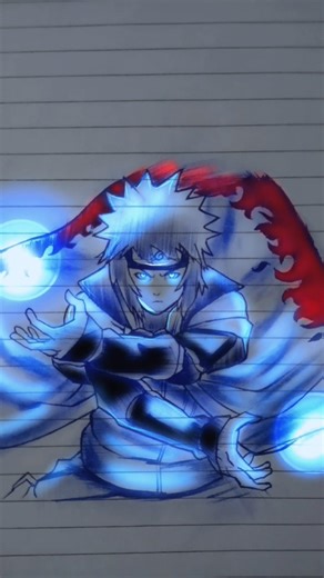 Fourth Hokage drawing that's insanely good #narutoshippuden #art #shorts