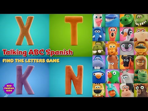 Talking ABC Spanish find the letters game and song|Boopanpankids