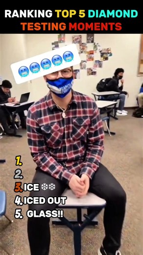 Ranking TOP 5 Diamond Testing Moments 🥶 #shorts #diamond