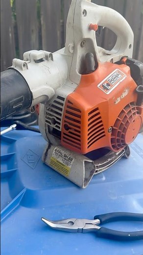 Stihl Handheld Blower won’t rev and is bogged down? Quick fix!! #stihl