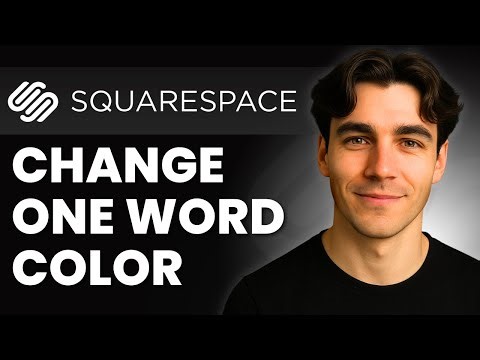 How To Change Font Color For One Word In Squarespace (Tutorial 2026)