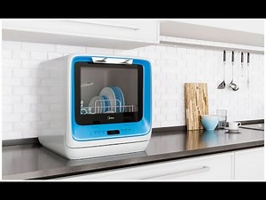 The most compact Midea MINI dishwasher. It fits even in the smallest kitchen.
