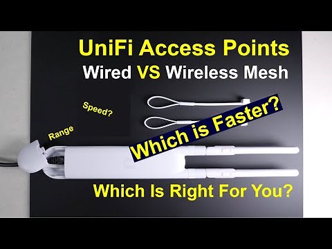 UniFi Access Point Wired vs Wireless Mesh - Is there a difference?