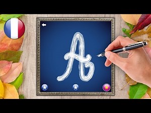 Apprendre à écrire lettres cursives majuscules - L’alphabet français (French Alphabet) Letter School