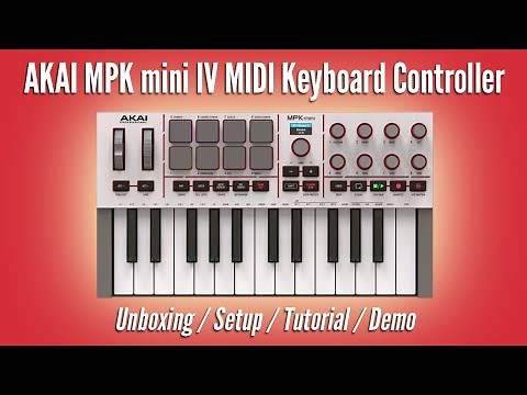 AKAI MPK mini IV MIDI Keyboard Controller | Unboxing / Setup / Tutorial / Demo