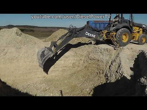 Deep Digging With John Deere 310J Backhoe