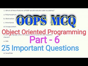 object oriented programming mcq questions Part 6