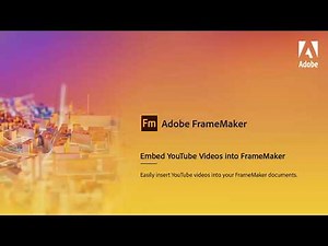 Embed YouTube videos in Adobe FrameMaker