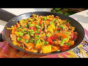 Сочная Свинина с Овощами на сковороде идеально подходит к любому гарниру на ужин и обед