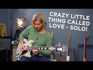 Queen - Crazy Little Thing Called Love SOLO - Guitar Lesson Tutorial