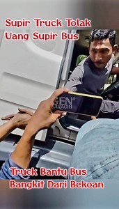 25M views · 393K reactions | Supir Truck Menolak Uang Supir Bus, Truck Bantu Bus Bangkit Dari Bekoan Dekat Bukit Kodok | GEN Saragih | Facebook