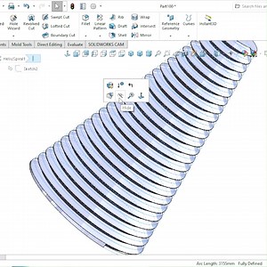 328K views · 5.8K reactions | How to apply variable thread in solidworks #solidworkstutorial #SolidWorks #malviyacadsolution | Malviya CAD Solution | Facebook
