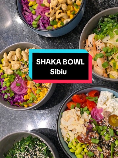 📍Shaka Bowl: Str. Oituz 35d, Sibiu 🥗 Cum aş putea eu să nu intru într-o locație cu poke bowls? E cel mai colorat şi gustos mod de a avea mânca sănătos şi echilibrat. Am descoperit Shaka Bowl în Sibiu şi-am fost cea mai fericită. 😍 Bowl-ul cu creveți - my favorite. Dar şi cel cu vită e bun tare. Vă alegeți voi după preferințe, dar ideea principală e să salvați locația pt. că merită! @🤙 SHAKA BOWL, vedeți că mai vin la voi şi iar o să rad tot! . . . #pokebowl #hawaii #sibiu #restaurant #fyp